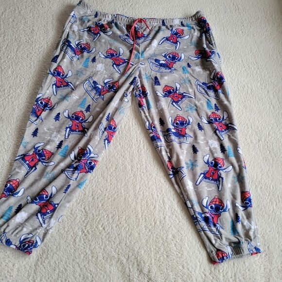 New Disney Stitch Women's Sleep Jogger With Pockets plus size - Picture 3 of 8